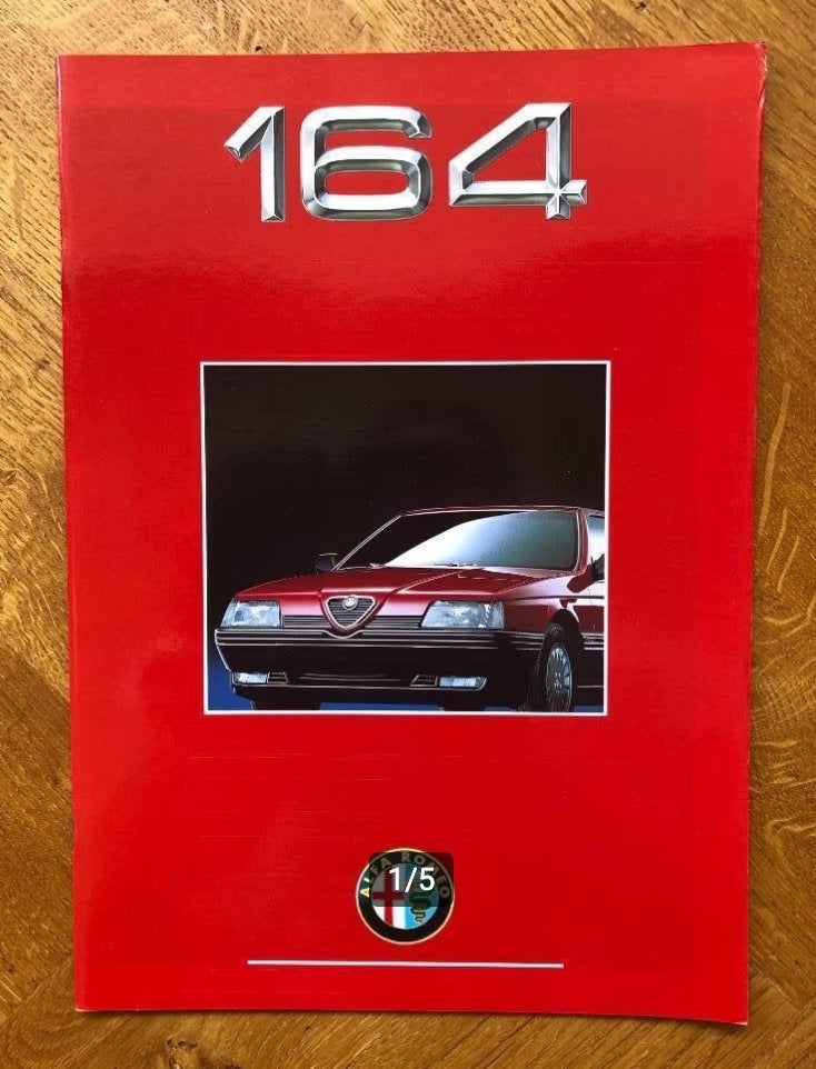 Alfa Romeo 164 folder 1991, Alfa Romeo, Ophalen of Verzenden, Zo goed als nieuw, Alfa Romeo