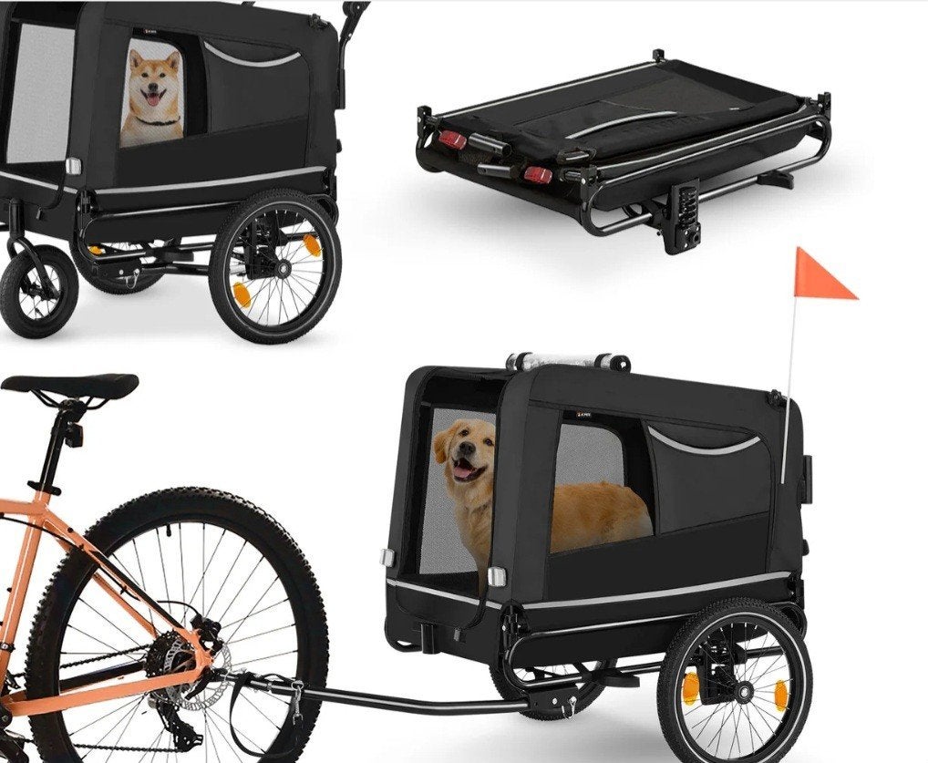 Honden fietskar, Ophalen, Gebruikt, Hondenkar