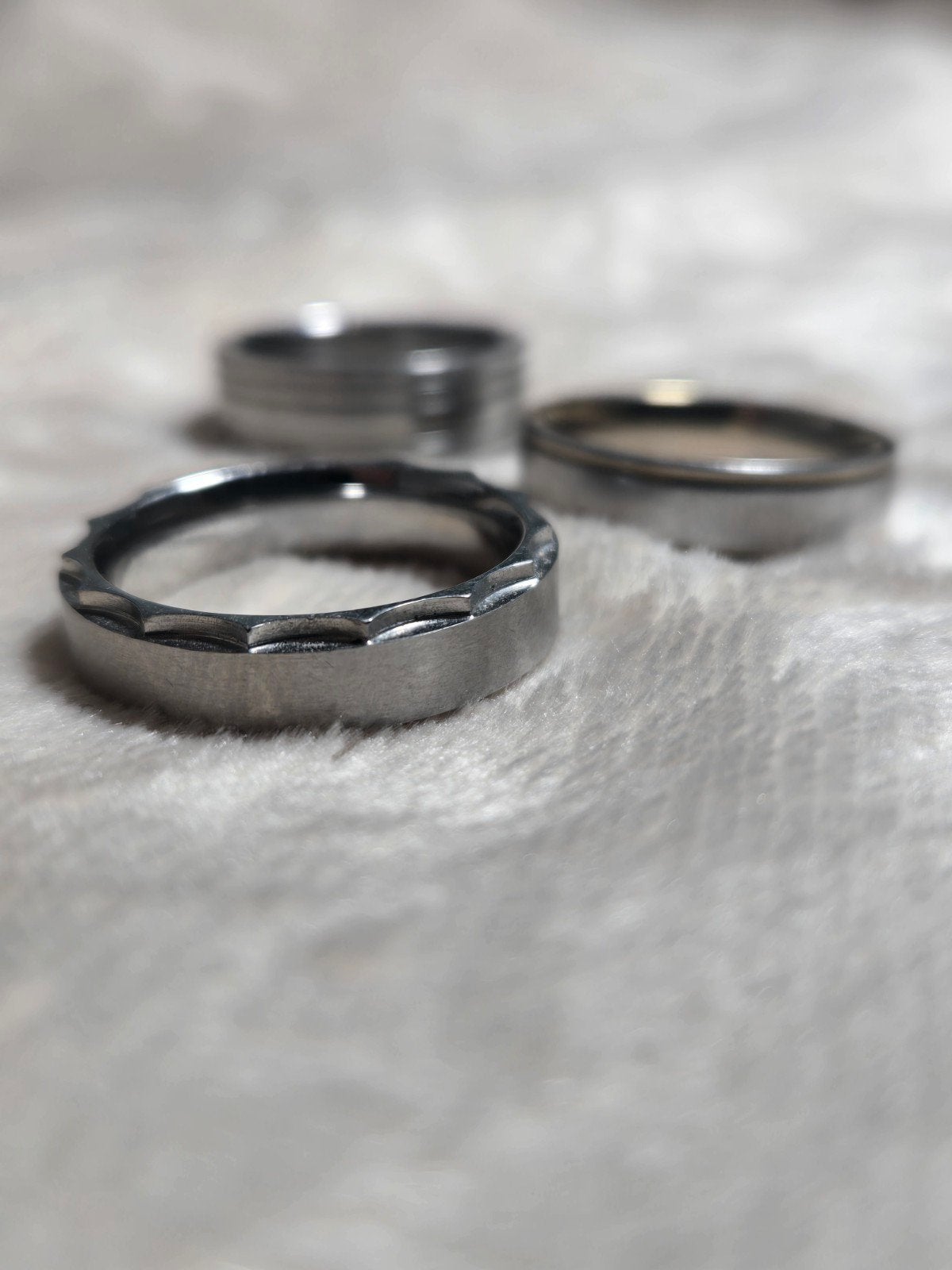 Set van 3 RVS Ringen - Stijlvol en Duurzaam, Sieraden, Tassen en Uiterlijk, Ringen, Gebruikt, 20 of groter, IJzer of Staal, Ophalen of Verzenden
