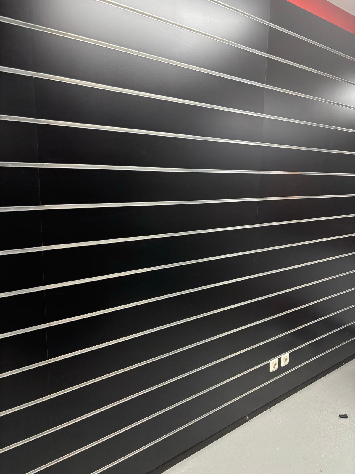 Zwart Slatwall Paneel met Haken en Planken, Ophalen of Verzenden