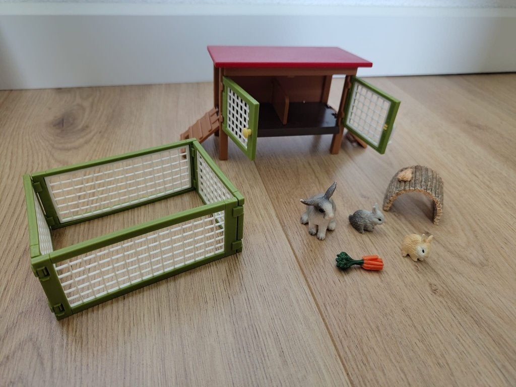 Schleich Konijnenhok 42420, Ophalen of Verzenden, Zo goed als nieuw