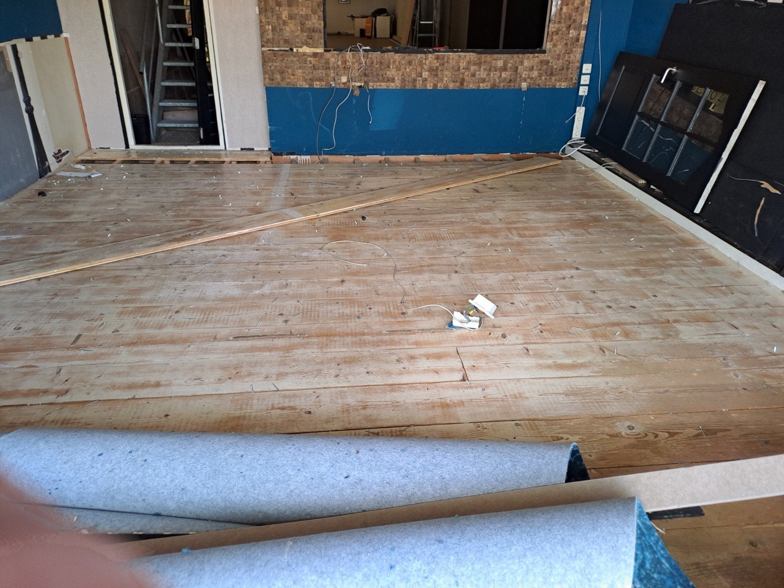 Mooie gebruikte vloerdelen met witte wash - ca. 25 m2, Ophalen, Gebruikt, Vloerdelen of -planken, 10 m² of meer