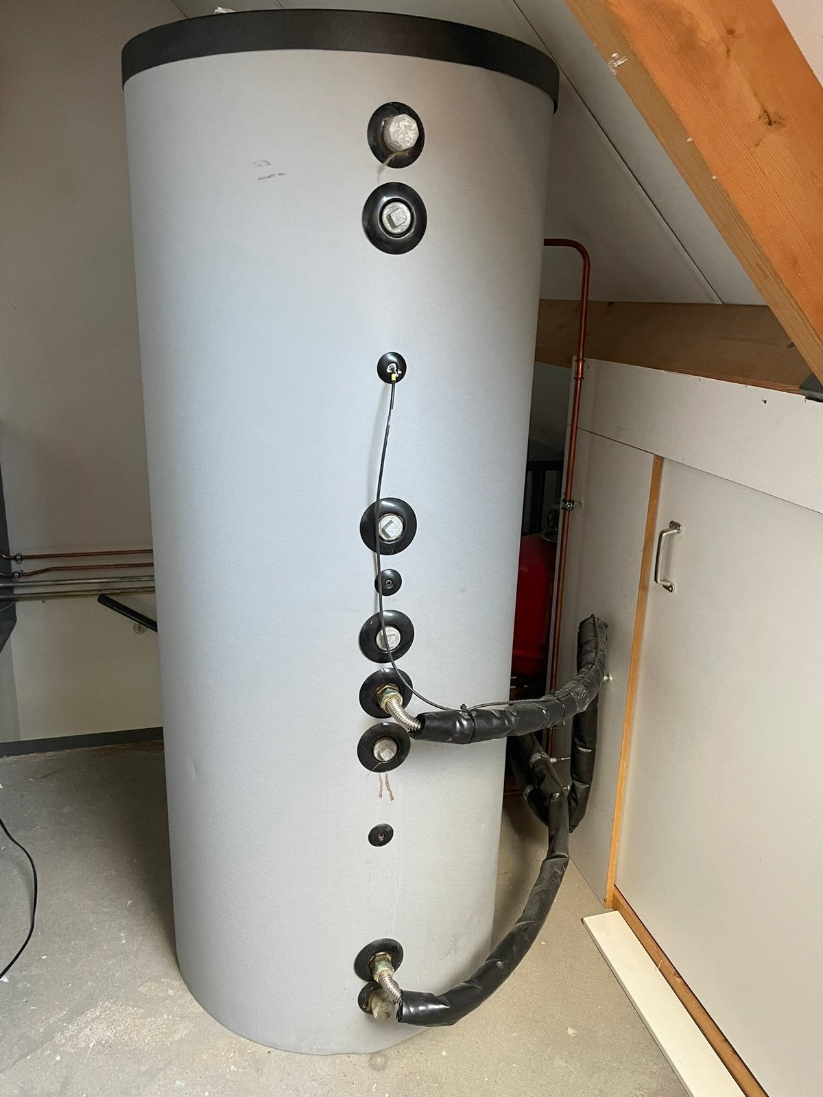 Buffervat 400 liter met warmwater spiraal, Ophalen, Gebruikt, Overige typen, 60 tot 150 cm