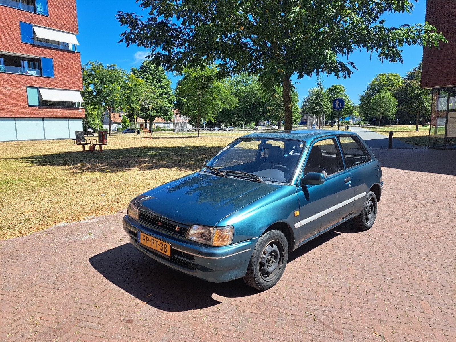 Toyota Starlet 1.3 XLI U9 1992 Groen, Auto's, Toyota, 4 cilinders, Origineel Nederlands, Handgeschakeld, Particulier