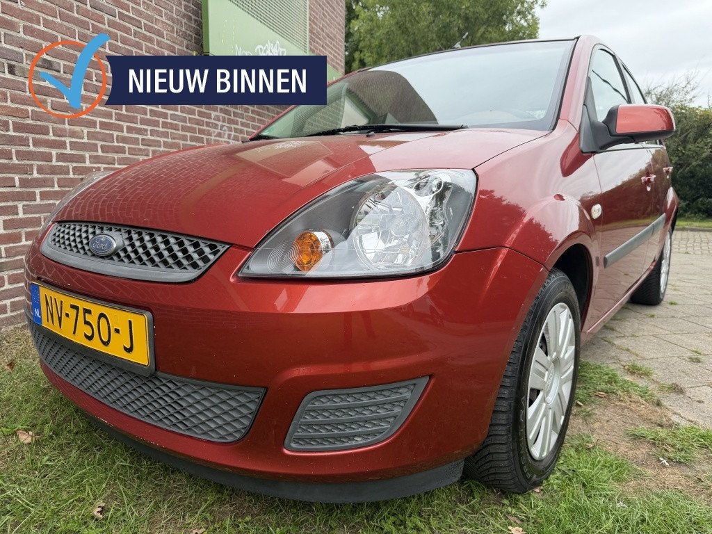 Ford Fiesta 1.4-16V Futura XL*2008*Airco|Cruise|Cd-s|5-Deurs, Stof, Zwart, Handgeschakeld, Fiësta