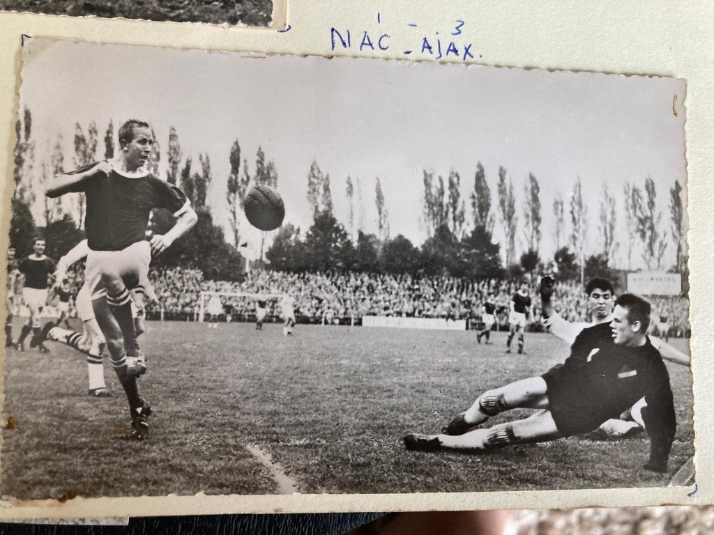 NAC - Ajax voetbal kaart - Jaren '60, Verzenden, Gebruikt, Ajax, Poster, Plaatje of Sticker