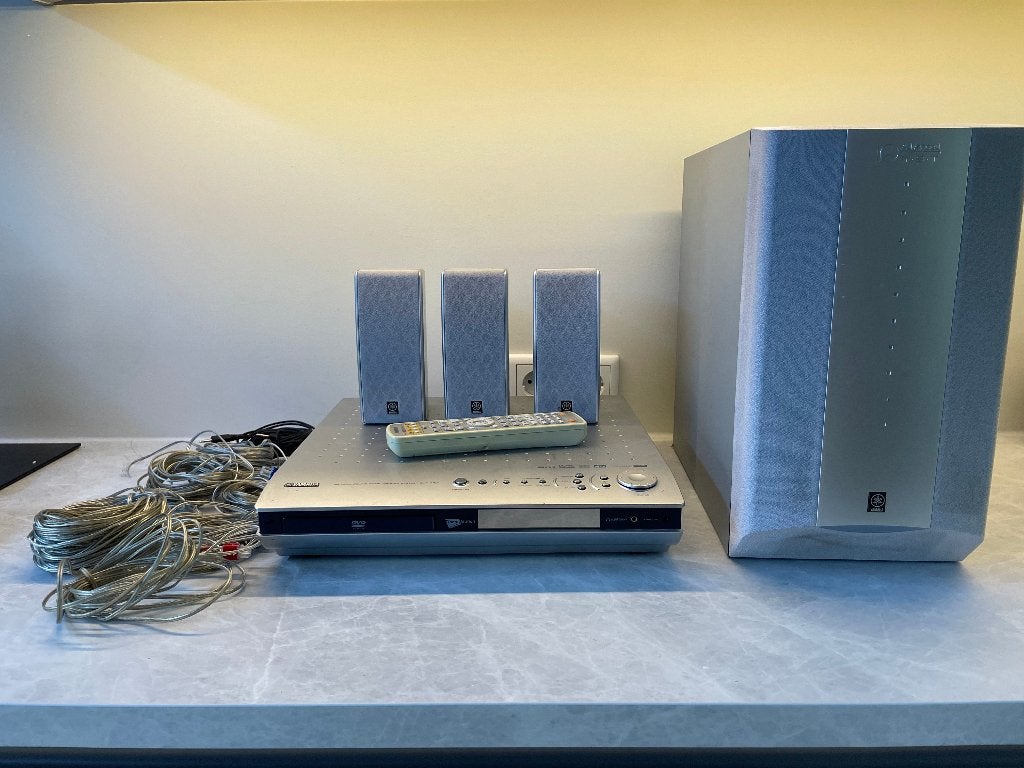 Yamaha DVR-S150 Home Cinema Set – Met Speakers, Subwoofer, Overige merken, Gebruikt, 70 watt of meer, Ophalen of Verzenden
