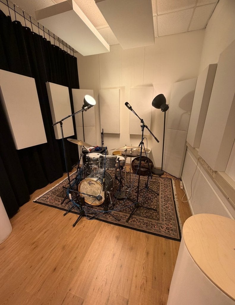 Studio basstraps trapezium vorm 120x60x24cm – handgemaakt, Ophalen of Verzenden, Zo goed als nieuw