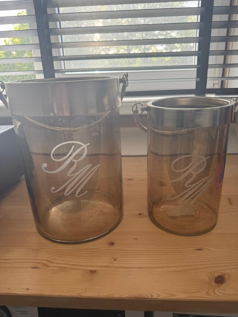 Riviera Maison vazen/kandelaars, Ophalen of Verzenden, Zo goed als nieuw, Overige materialen, Minder dan 25 cm