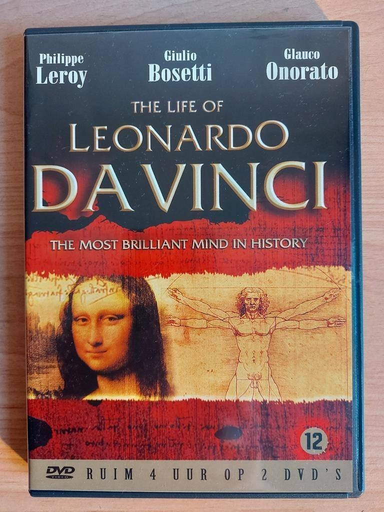 The Life of Leonardo da Vinci - docu 2-DVD 4 uur, Alle leeftijden, Ophalen of Verzenden, Zo goed als nieuw, Natuur