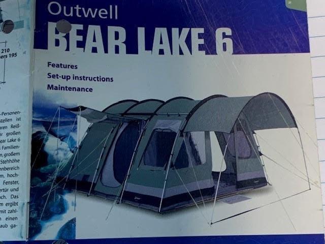 Tunneltent Outwell Bearlake-6, Ophalen, Gebruikt, Tot en met 6