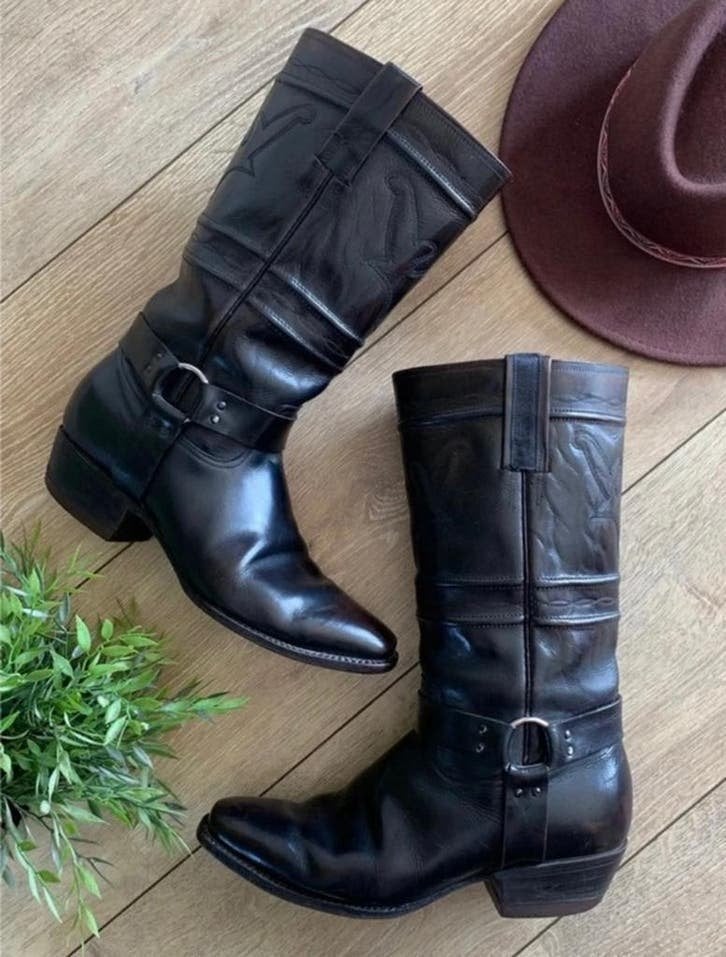 La Gran Bota bikerboots 43 western boots bohemian laarzen, -, Zwart, -, Boots