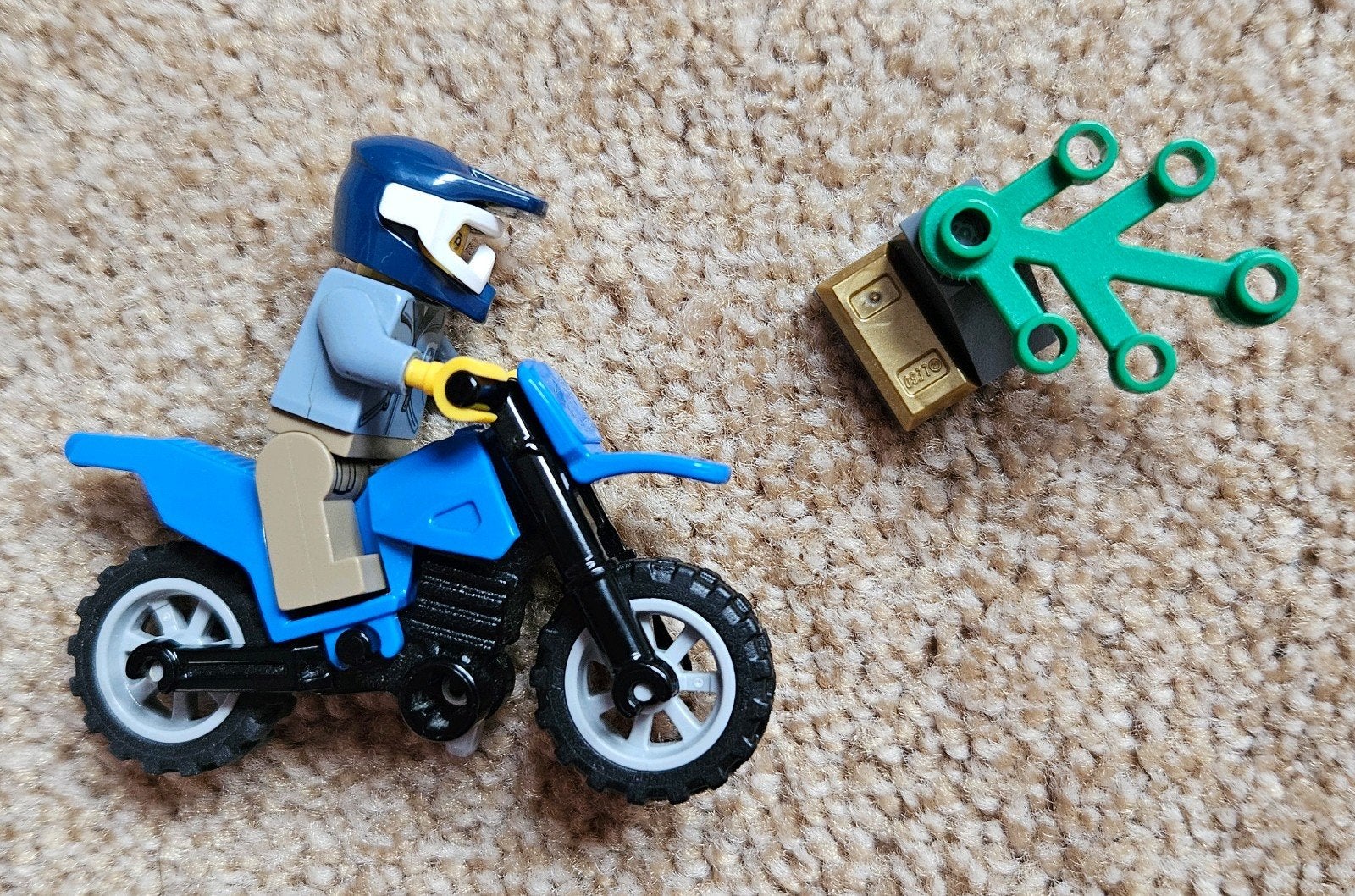 Lego City 951808 Politie Motor en Agent met Accessoires, Lego, Compleet, Ophalen of Verzenden, Complete set