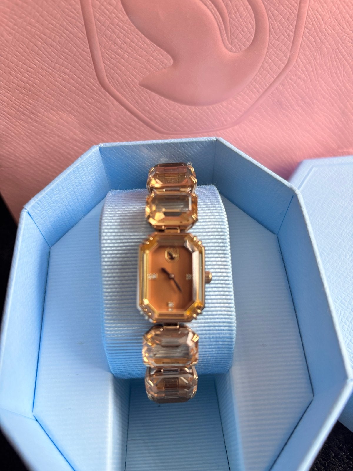 Swarovski Octea Nova – Millennium Collection – goudkleurig, Overige merken, Overige materialen, Polshorloge, Ophalen of Verzenden