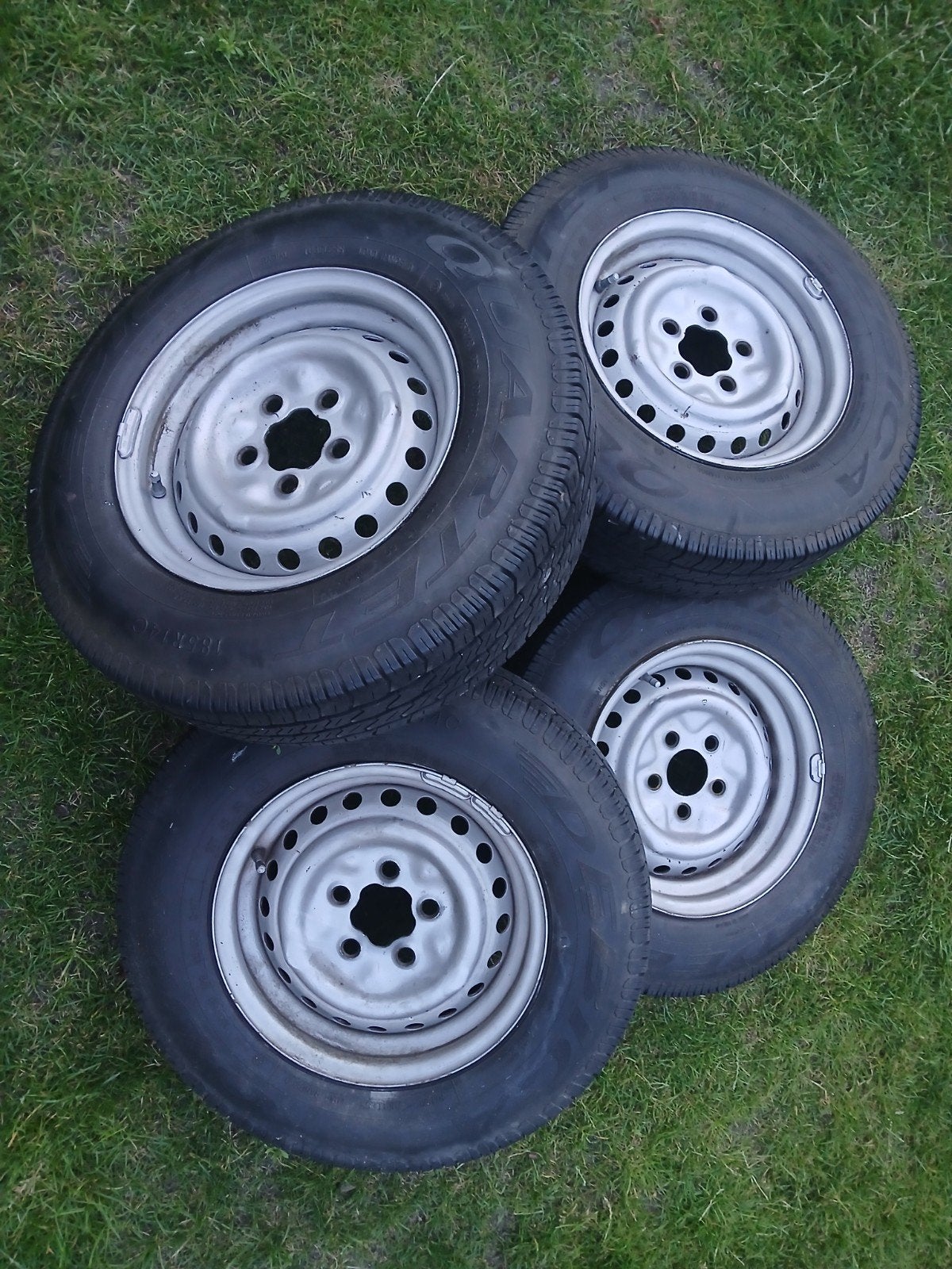 Set van 4 velgen voor een Volkswagen T2 of T3, Ophalen, 14 inch, Velg(en), 185 mm