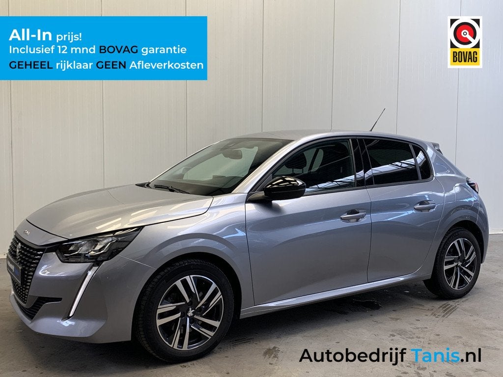 Peugeot 208 1.2 PureTech Allure 100PK LEDER-CAMERA-NAVI by C, 12 maanden, Gebruikt, Leder en Stof, 49 €/maand