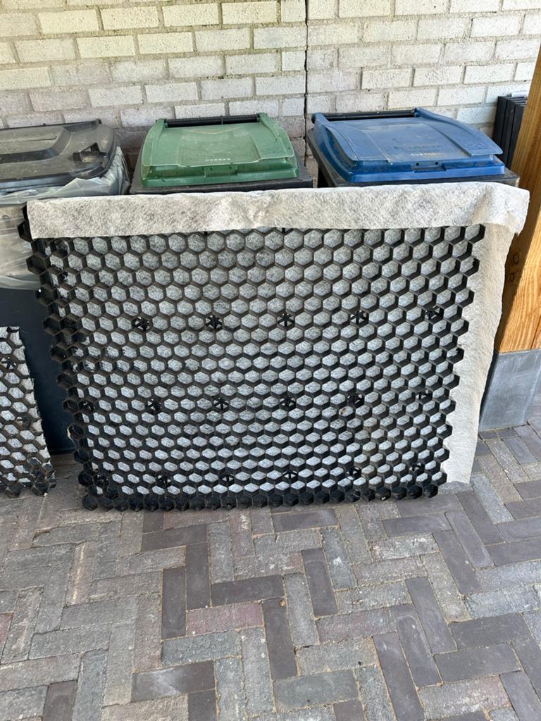 Grindrooster met worteldoek 120x100 cm en restant, Tuin en Terras, Grind, Keien en Split, Ophalen, Nieuw, Overige typen