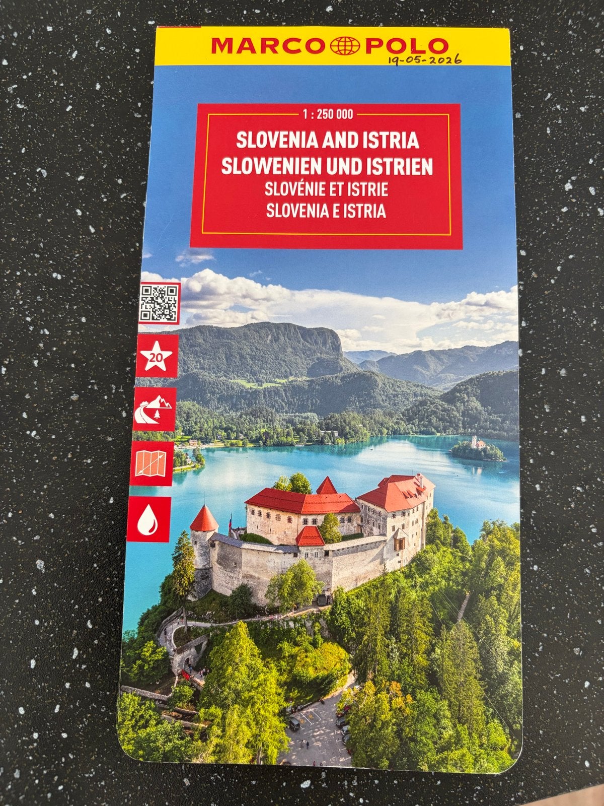 Marco Polo Kaart Slovenië en Istrië 1:250 000, Boeken, Europa, Ophalen of Verzenden, Zo goed als nieuw, Reisgids of -boek