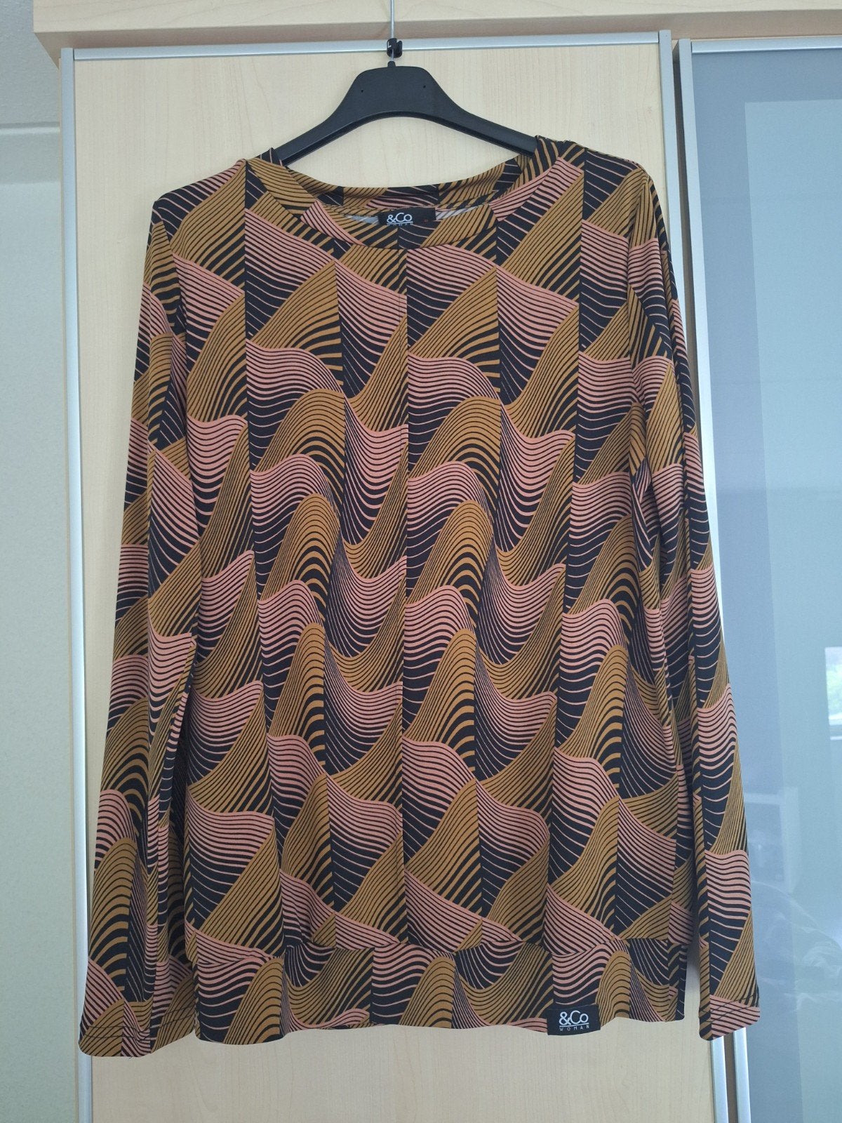 Top met retro print, Maat 38/40 (M), Meerkleurig, &Co Woman, Ophalen of Verzenden