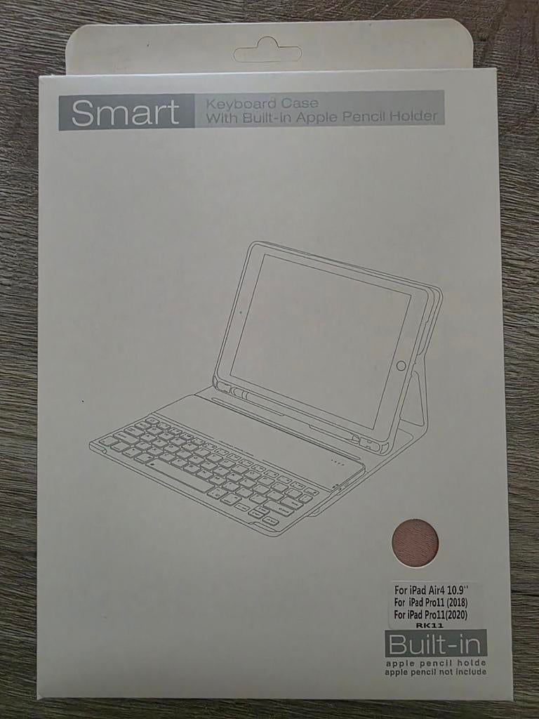 Smart Keyboard Case met Apple Pencil Houder voor iPad, 10 inch, Nieuw, Bescherming voor- en achterkant, Ophalen of Verzenden