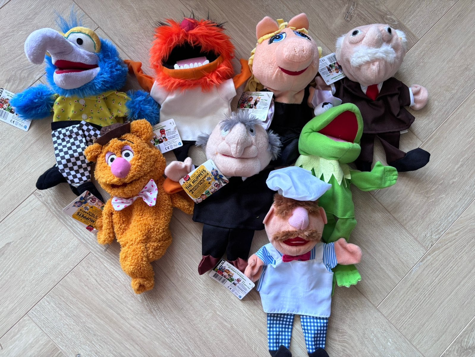 MUPPETS JIM HENDON HANDPOPPEN AH, Verzamelen, Supermarktacties, Albert Heijn, Ophalen of Verzenden