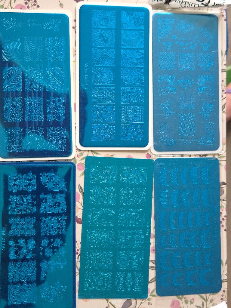 Diverse stempelplaten, Ophalen of Verzenden, Zo goed als nieuw, Overige kleuren, Handen en Nagels