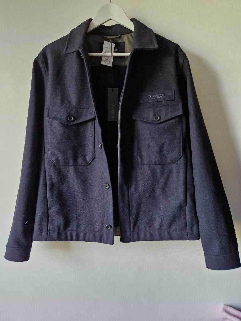 Nieuwe Replay heren jas mt M, Maat 48/50 (M), Zwart, Nieuw, Ophalen of Verzenden