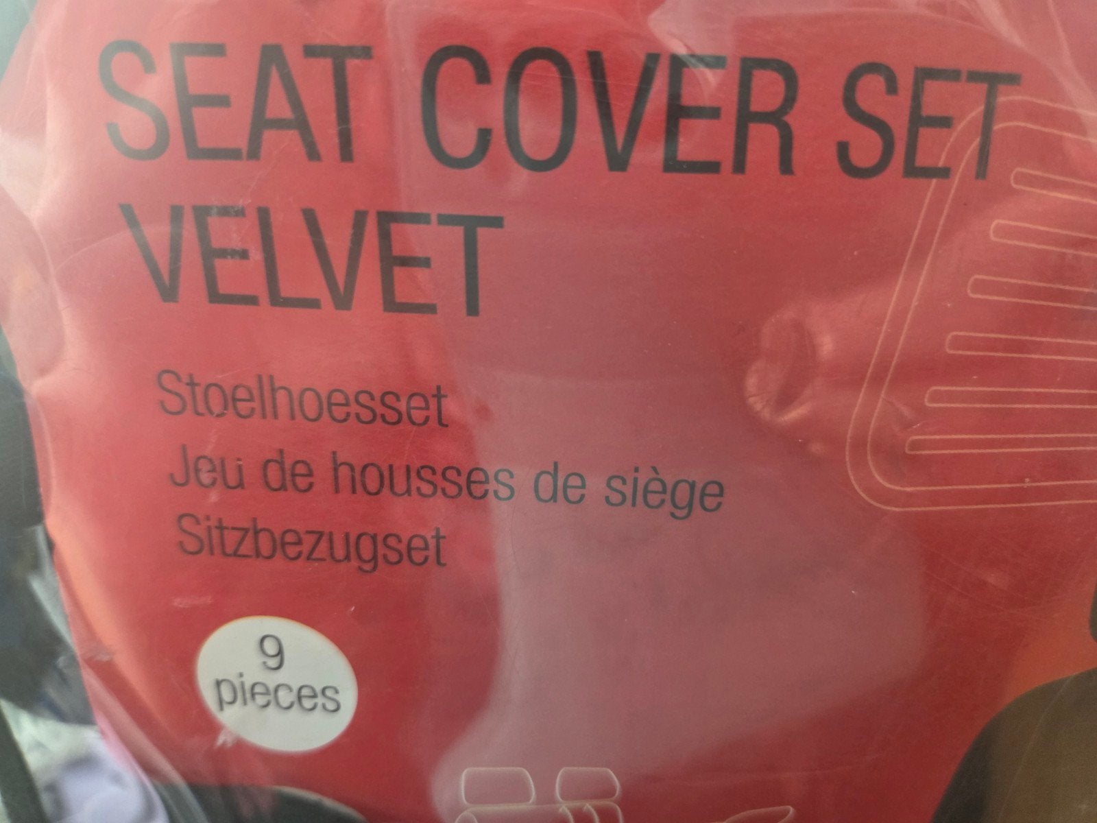 Nieuwe fluwelen autostoelhoezen set - 9-delig, Auto diversen, Auto-accessoires, Ophalen, Nieuw