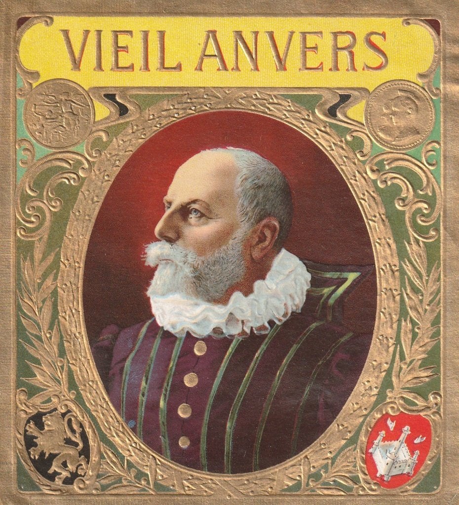 etiket R - 2242  vieil anvers   sigarenbanden, Ophalen of Verzenden, Zo goed als nieuw, Sigarenbandjes