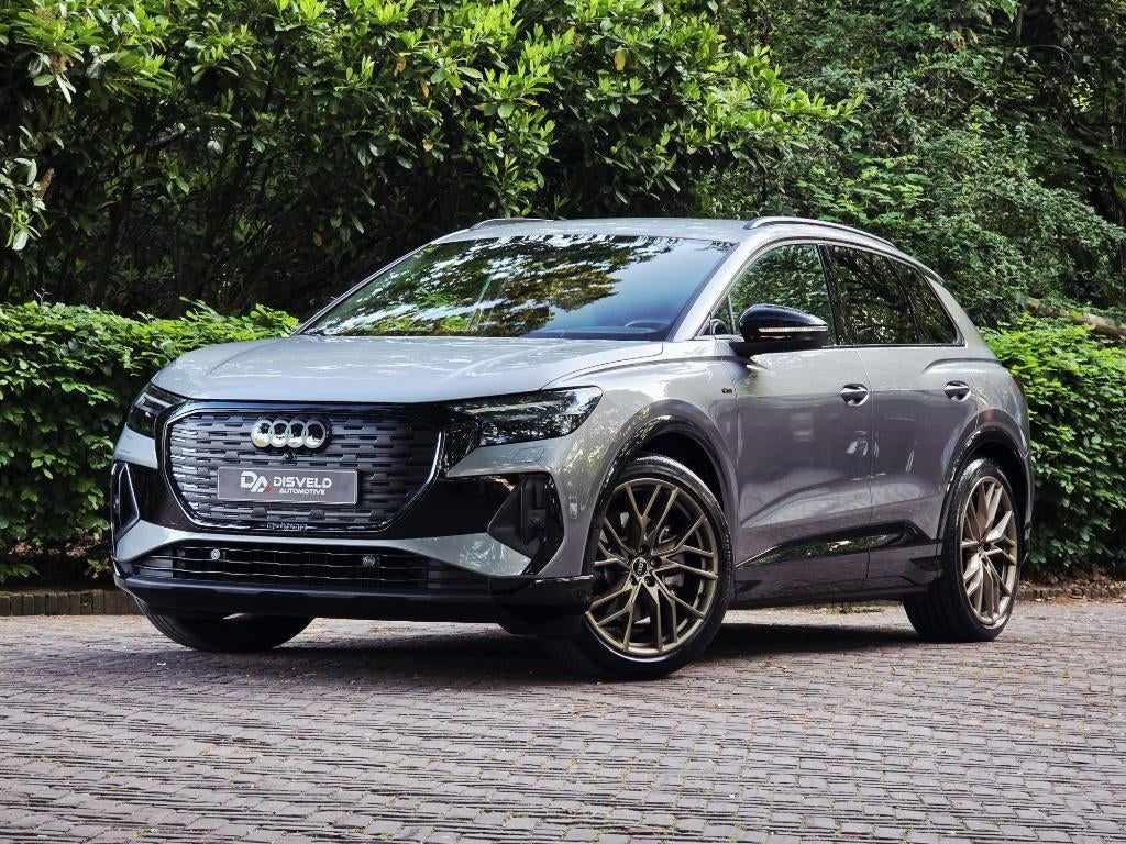 Audi Q4 40 e-tron Edition One | S Line | Typhoon Grey 2023, Auto's, Audi, Bedrijf, Q4 e-tron, ABS, Achteruitrijcamera, Adaptieve lichten