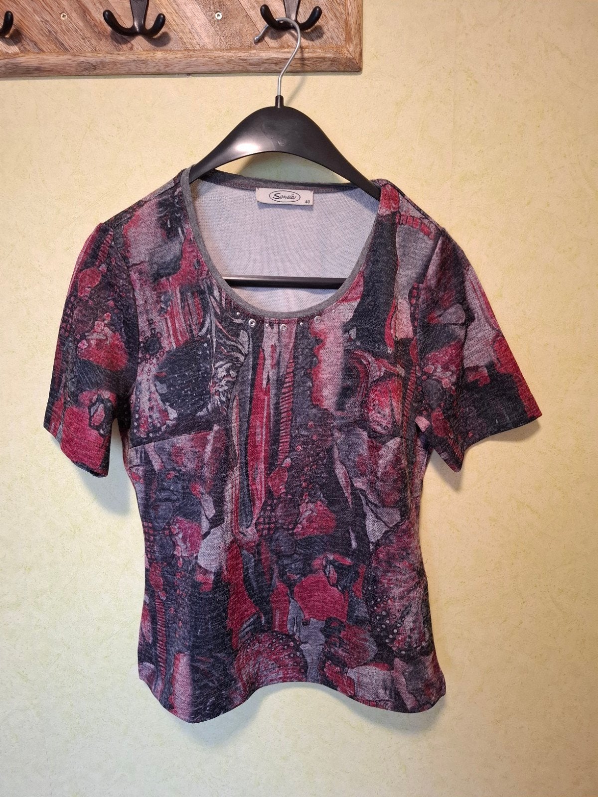shirt Sensia korte mouw maat 40, Maat 38/40 (M), Overige kleuren, Korte mouw, Gedragen