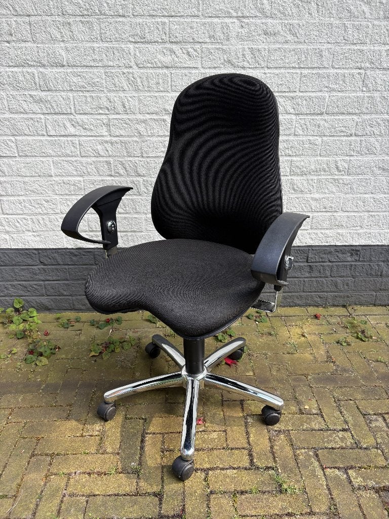 Bureaustoel, Ophalen, Zo goed als nieuw, Zwart, Bureaustoel