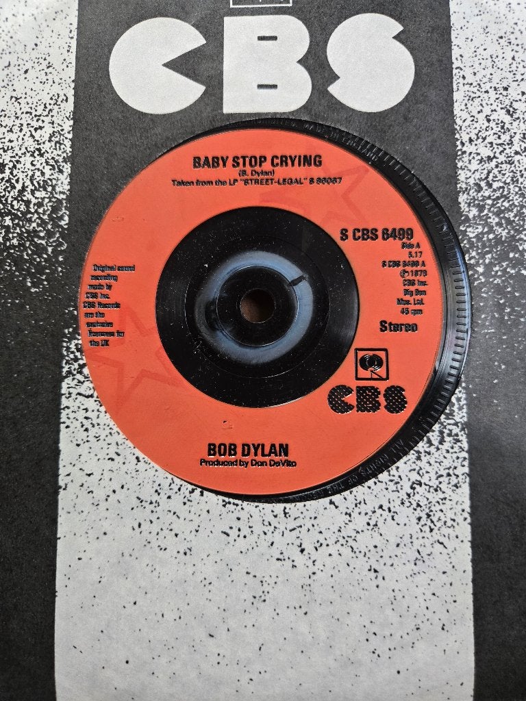 Bob Dylan - Baby stop crying, Gebruikt, 7 inch, Single, Ophalen of Verzenden