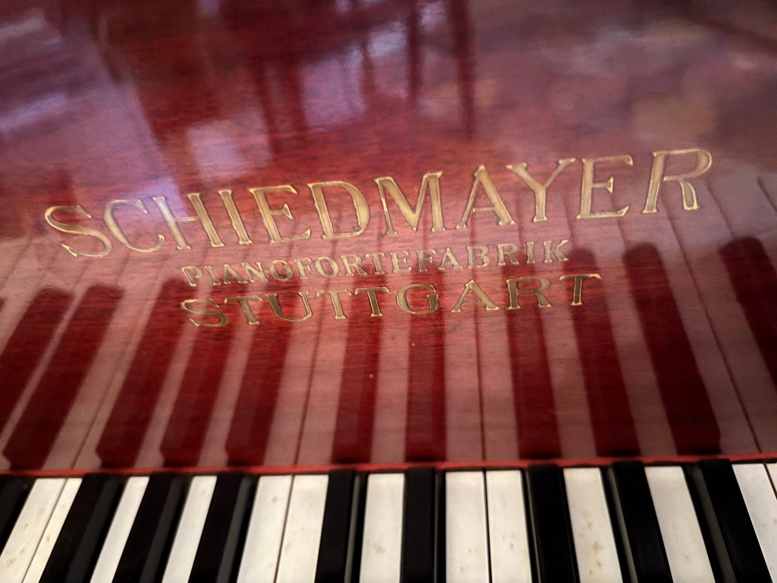 Schiedmayer vleugel, Muziek en Instrumenten, Ophalen, Gebruikt, Bruin, Piano