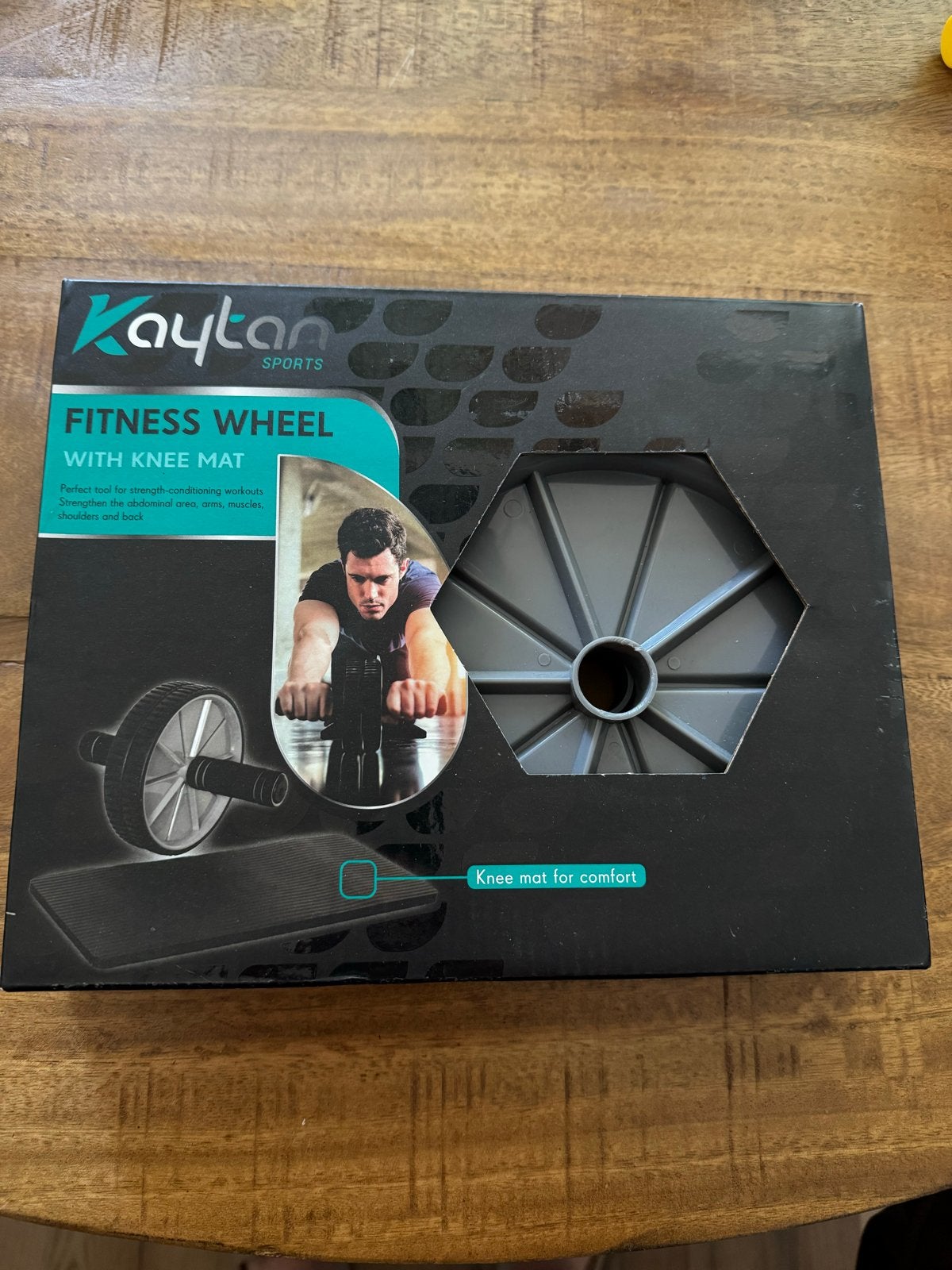Kaytan Sports Fitness Wheel met kniemat, Ophalen of Verzenden, Nieuw, Armen, Buikspierwiel