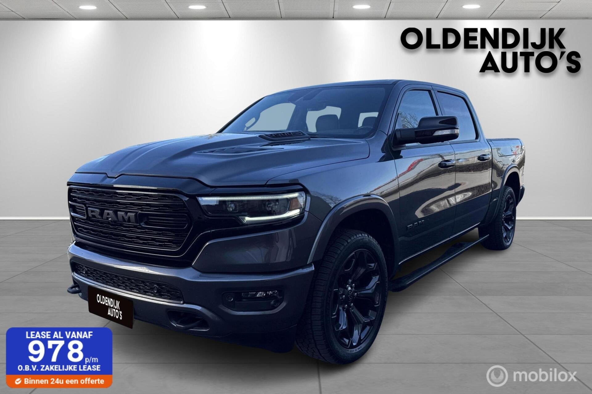 Dodge RAM 5.7 V8 HEMI Limited Crew Cab – 401 pk RAM-BOX Lu, Automaat, Gebruikt, 5654 cc, Bedrijf