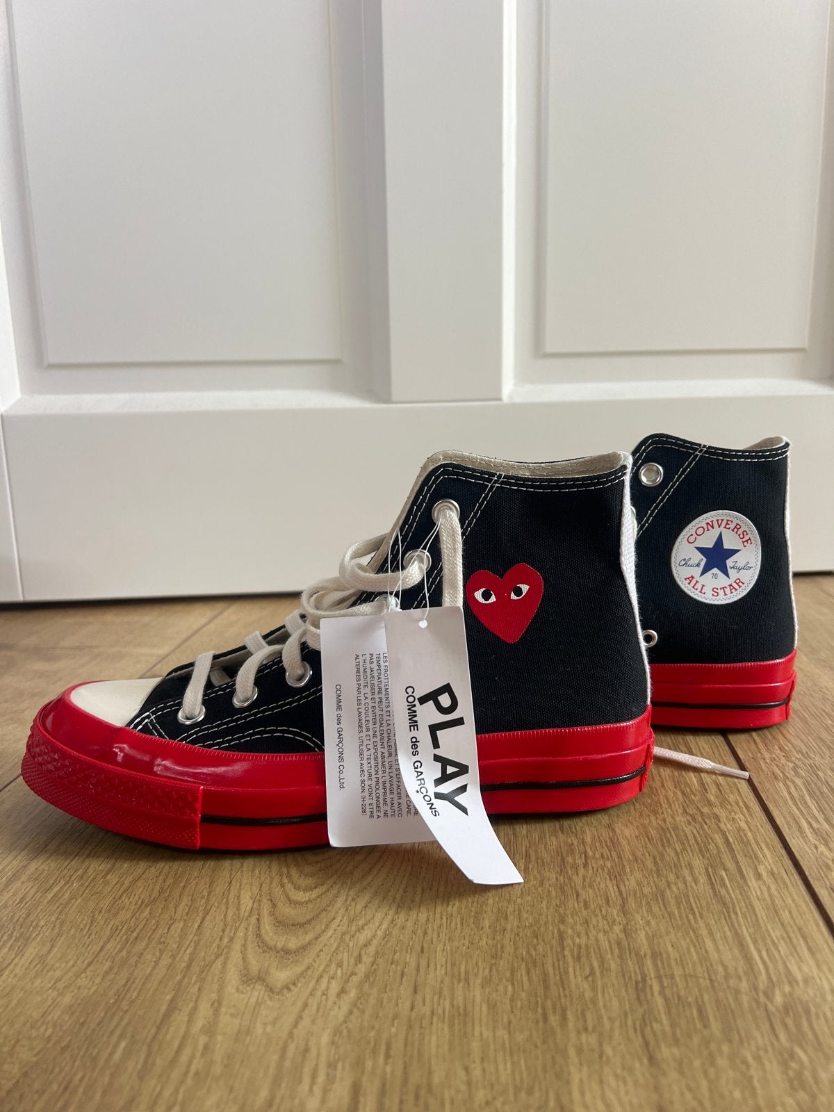 Nieuwe Comme des Garçons PLAY x Converse Chuck 70 High, Kleding | Dames, Verzenden, Nieuw, Zwart, Sneakers of Gympen