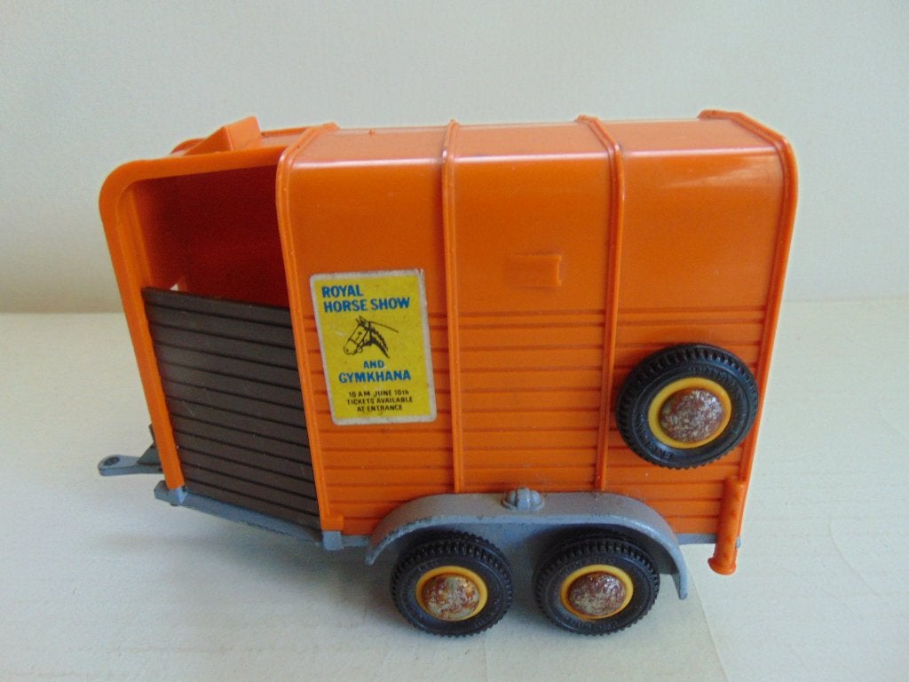 Britains Horse box trailer - 70s, Ophalen of Verzenden, Zo goed als nieuw, Overige typen, Britains