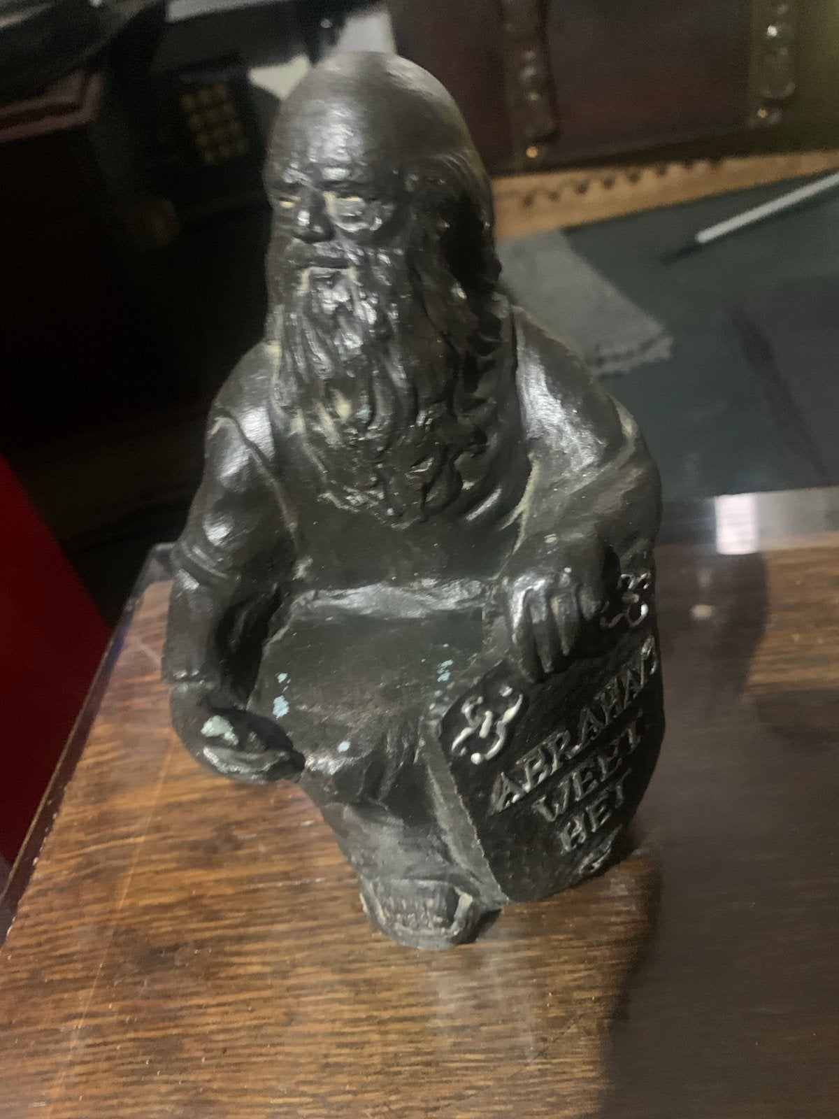 Vintage Abraham beeldje - 'Abraham weet het wel', Ophalen of Verzenden