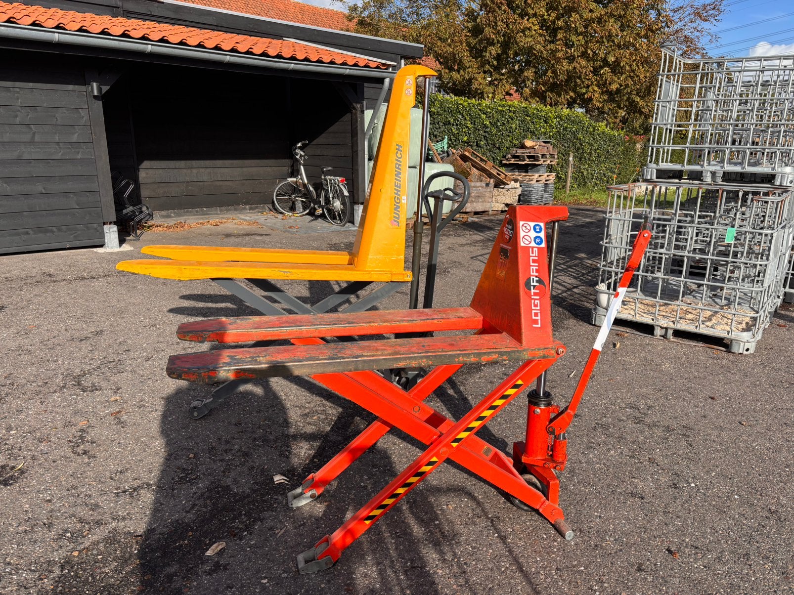 Pomp Hef pallet wagen, 100 liter of meer, Ophalen, Zo goed als nieuw, Transportkar
