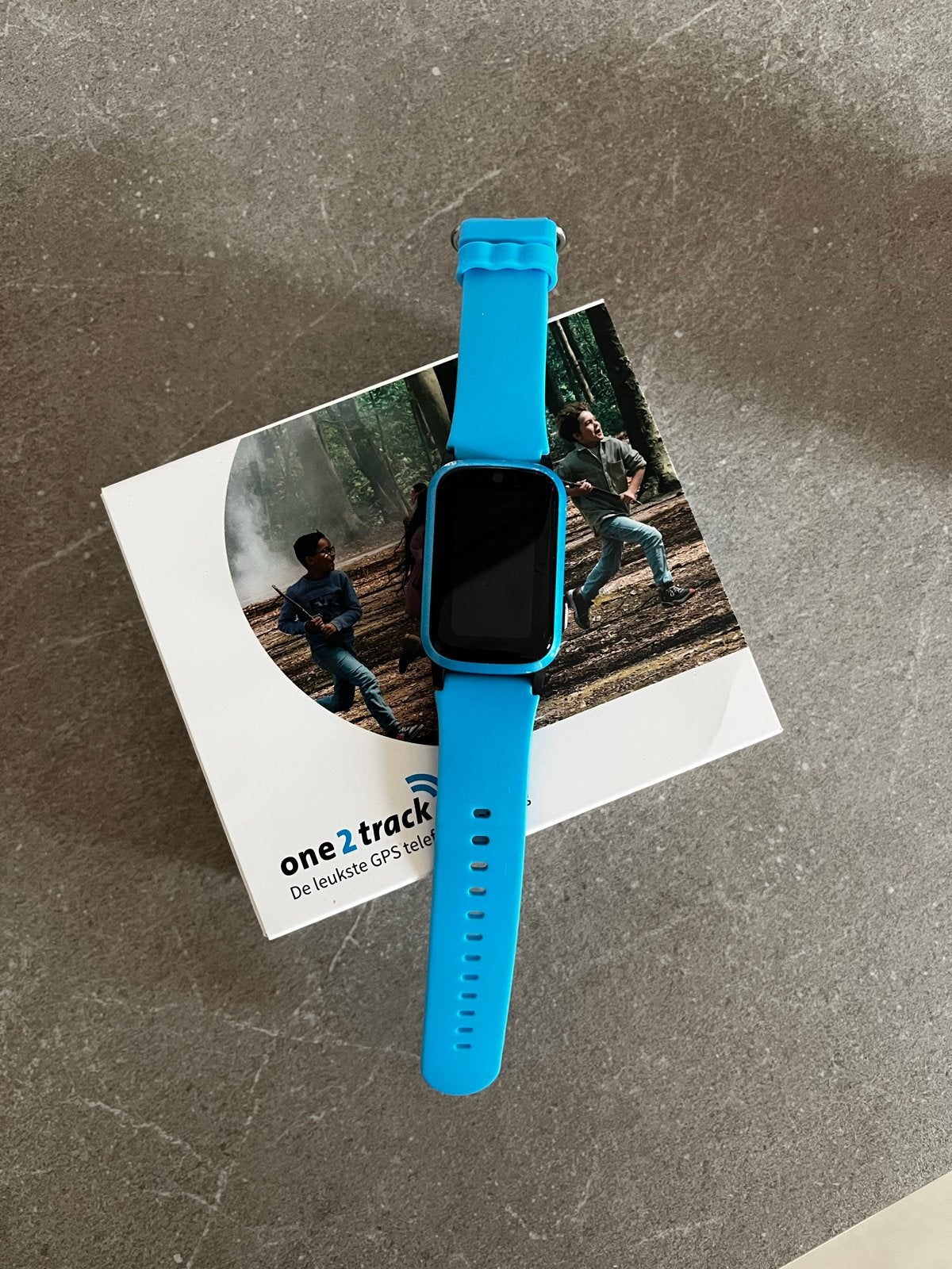 One2track up GPS Horloge - Blauw, Sieraden, Tassen en Uiterlijk, Horloges | Kinderen, Ophalen of Verzenden, Gebruikt, Blauw, Jongen of Meisje