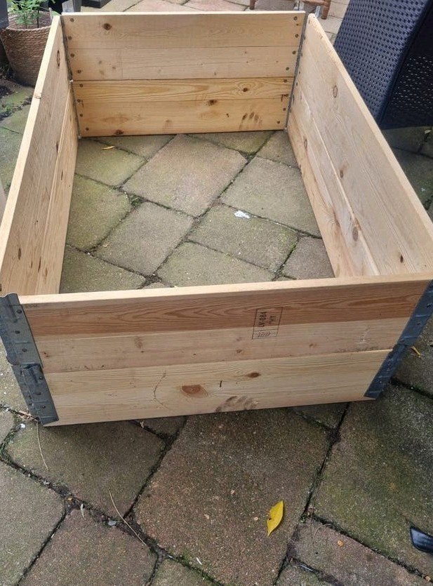 Houten plantenbak / moestuinbak, Ophalen, Gebruikt, Hout, 100 tot 200 cm