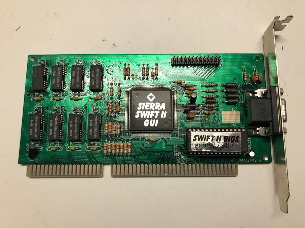 Sierra Swift II GUI 16-Bits VGA ISA videokaart., Ophalen of Verzenden