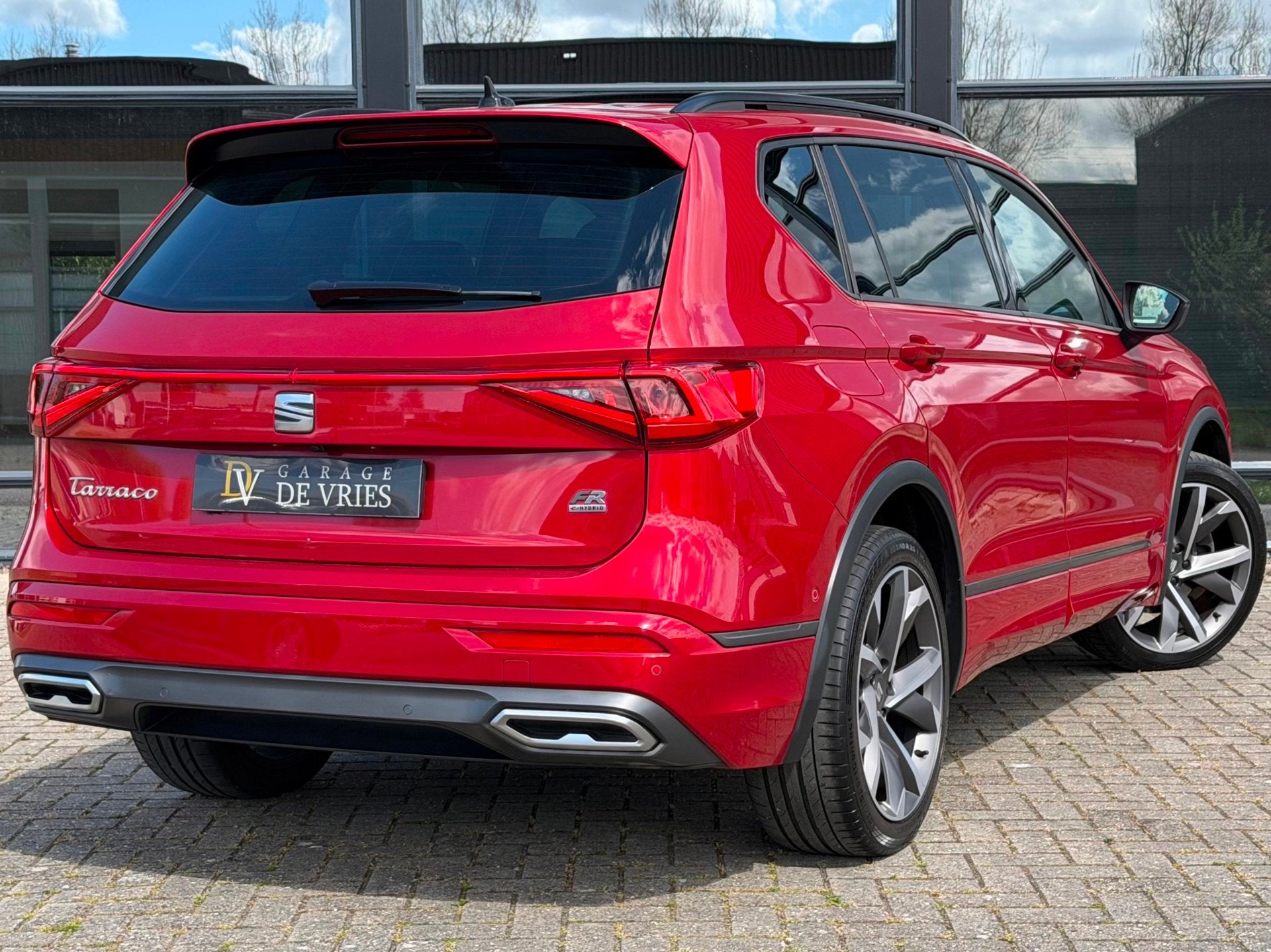 SEAT Tarraco 1.4 TSI e-Hybrid PHEV FR Panoramadak ACC Full O, Auto's, Dealer onderhouden, Zwart, 4 cilinders, Adaptive Cruise Control