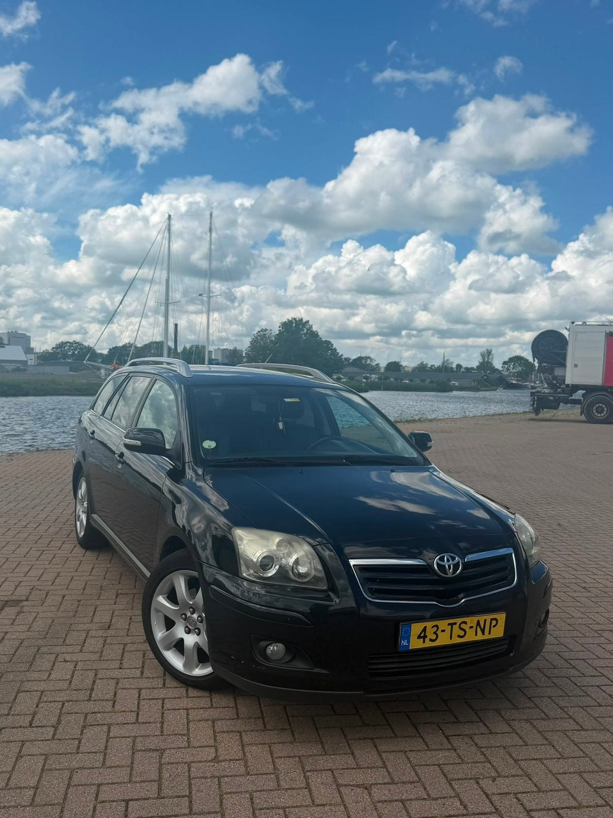 Toyota Avensis 2.0 16V Vvt-i Wagon 2007 Zwart!, Auto's, Toyota, Particulier, Avensis, ABS, Airbags, Airconditioning, Alarm, Boordcomputer