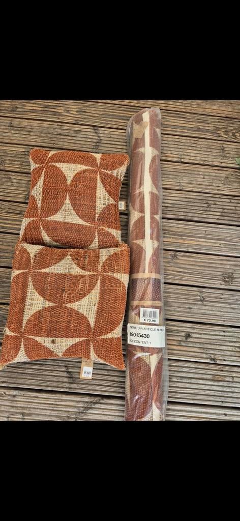 Intratuin vloerkleed Sevilla rood met kussens, Ophalen, 150 tot 200 cm, Bruin, Rechthoekig