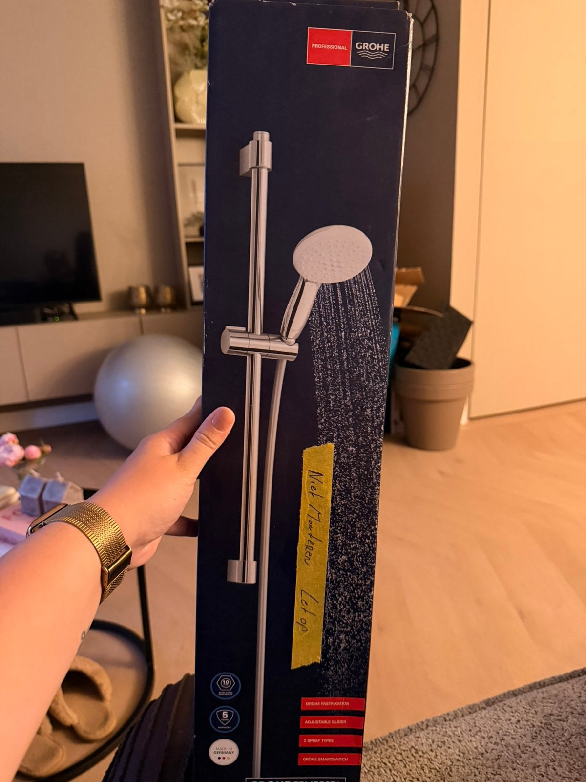 Grohe Tempesta Douche rails en douchekop, Doe-het-zelf en Verbouw, Ophalen, Nieuw, Douche