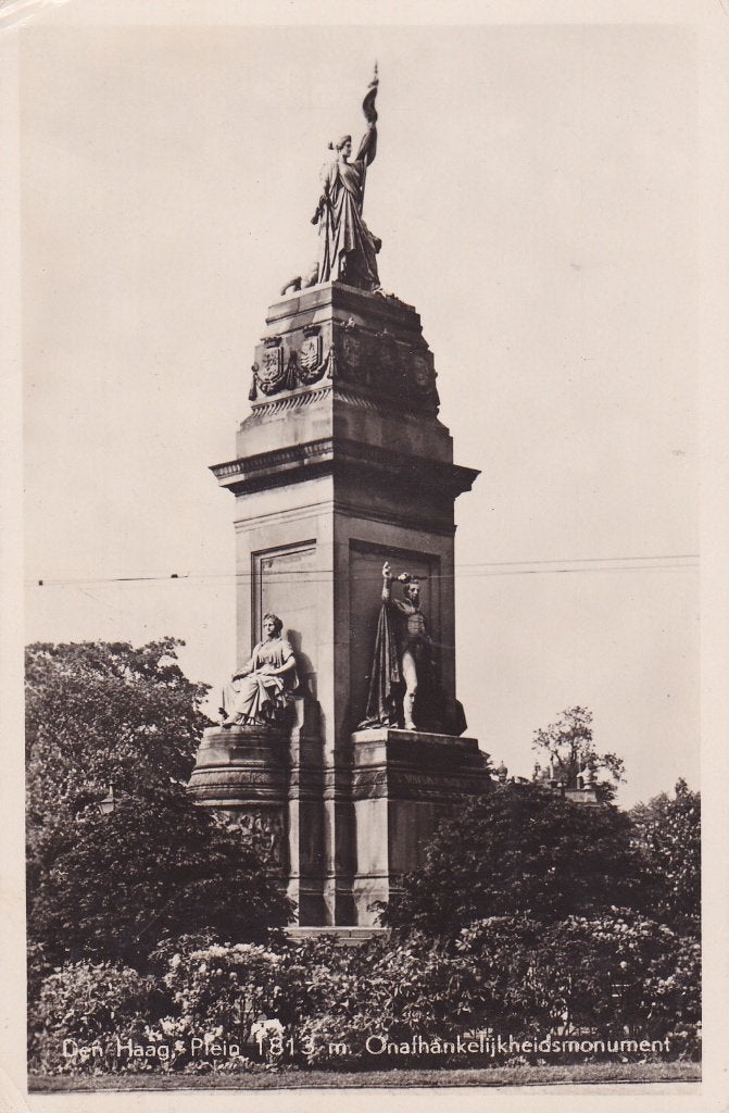 Den Haag. Onafhankelijkheidsmonument , Plein 1813, Verzenden, 1940 tot 1960, Gelopen, Zuid-Holland