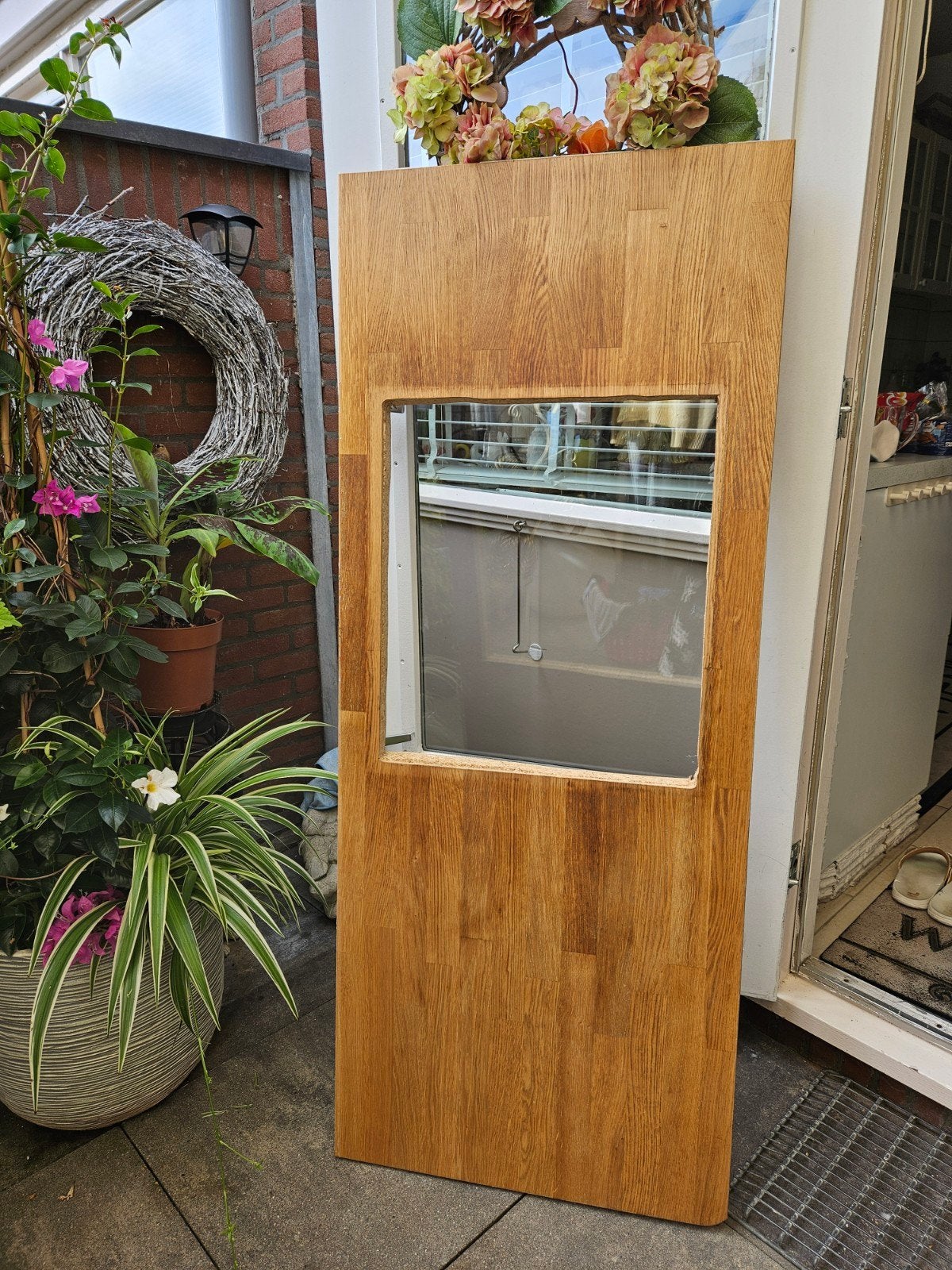Ikea Karlby eiken werkblad, Ophalen, 50 tot 75 cm, Minder dan 100 cm
