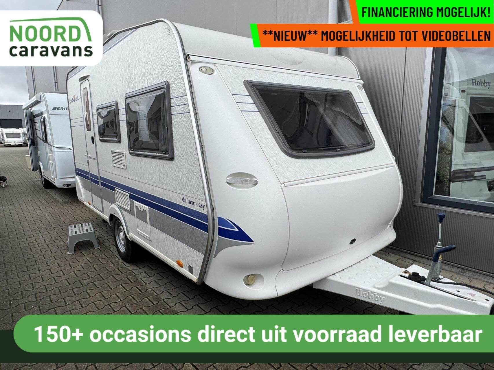 Hobby 400 KB KB DE LUXE, STAPELBED, VOORTENT + LUIFEL + AANB, Caravans en Kamperen, Hobby, Bedrijf, 750 - 1000 kg, 5 tot 6 meter